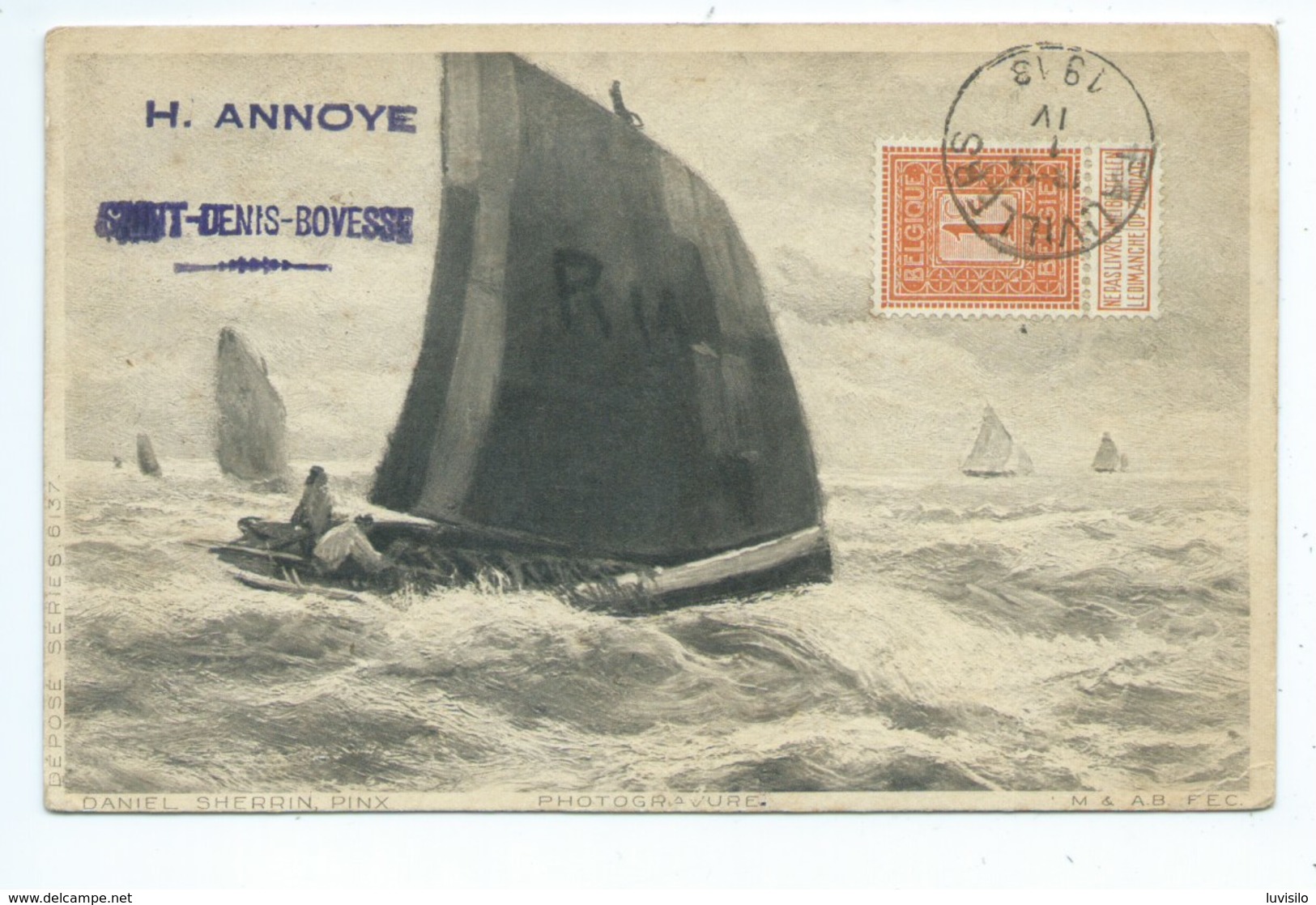 Saint Denis Bovesse Cachet Publicitaire  H. Annoye - La Bruyere