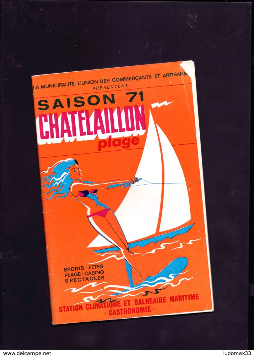 Chatelaillon Plage Saison 1971 - Dépliants Touristiques