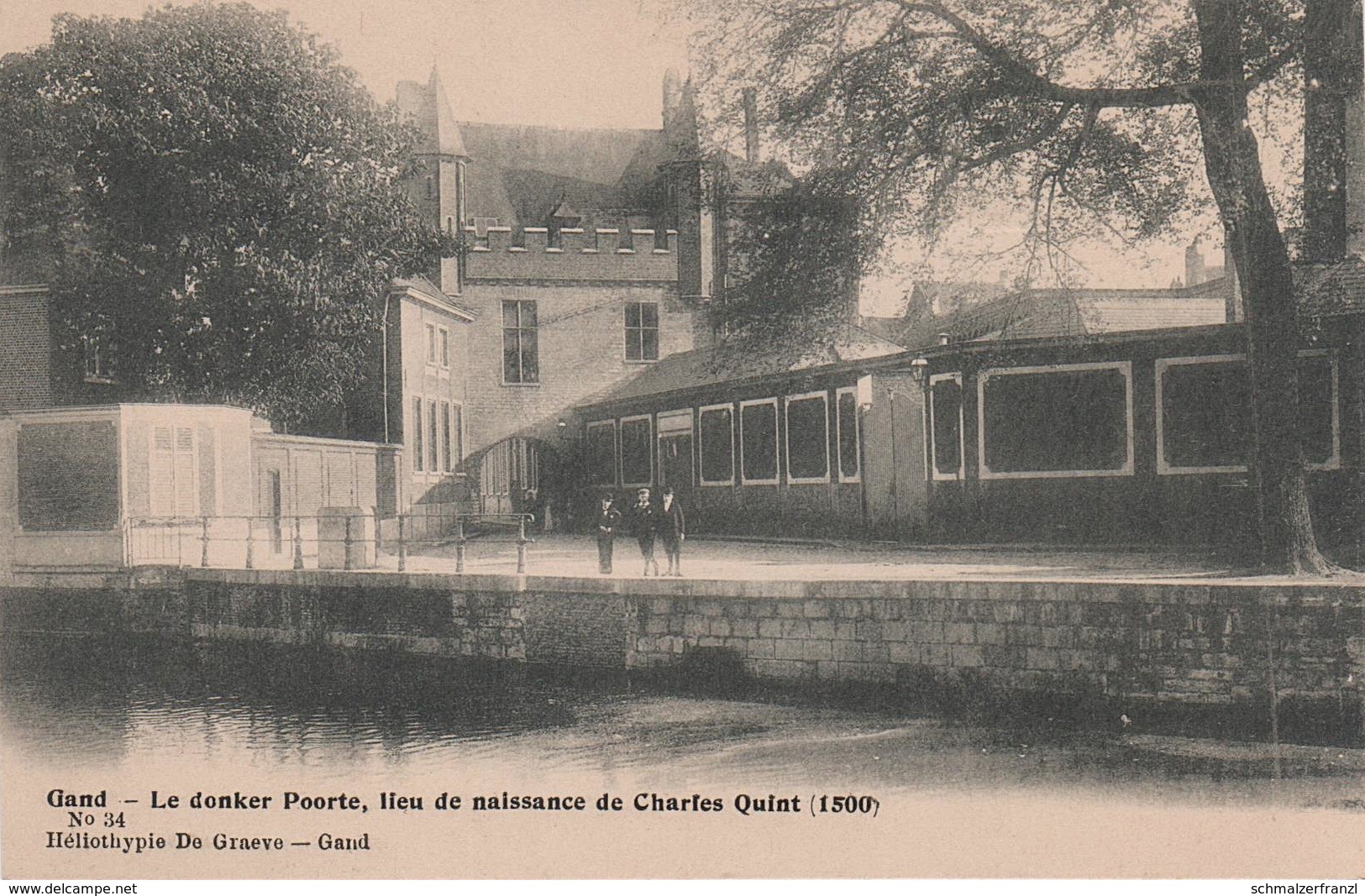 CPA - AK Gand Gent Le Donker Poorte Lieu De Naissance De Charles Quint Canal Vlaanderen Flandern Belgien Belgique - Gent