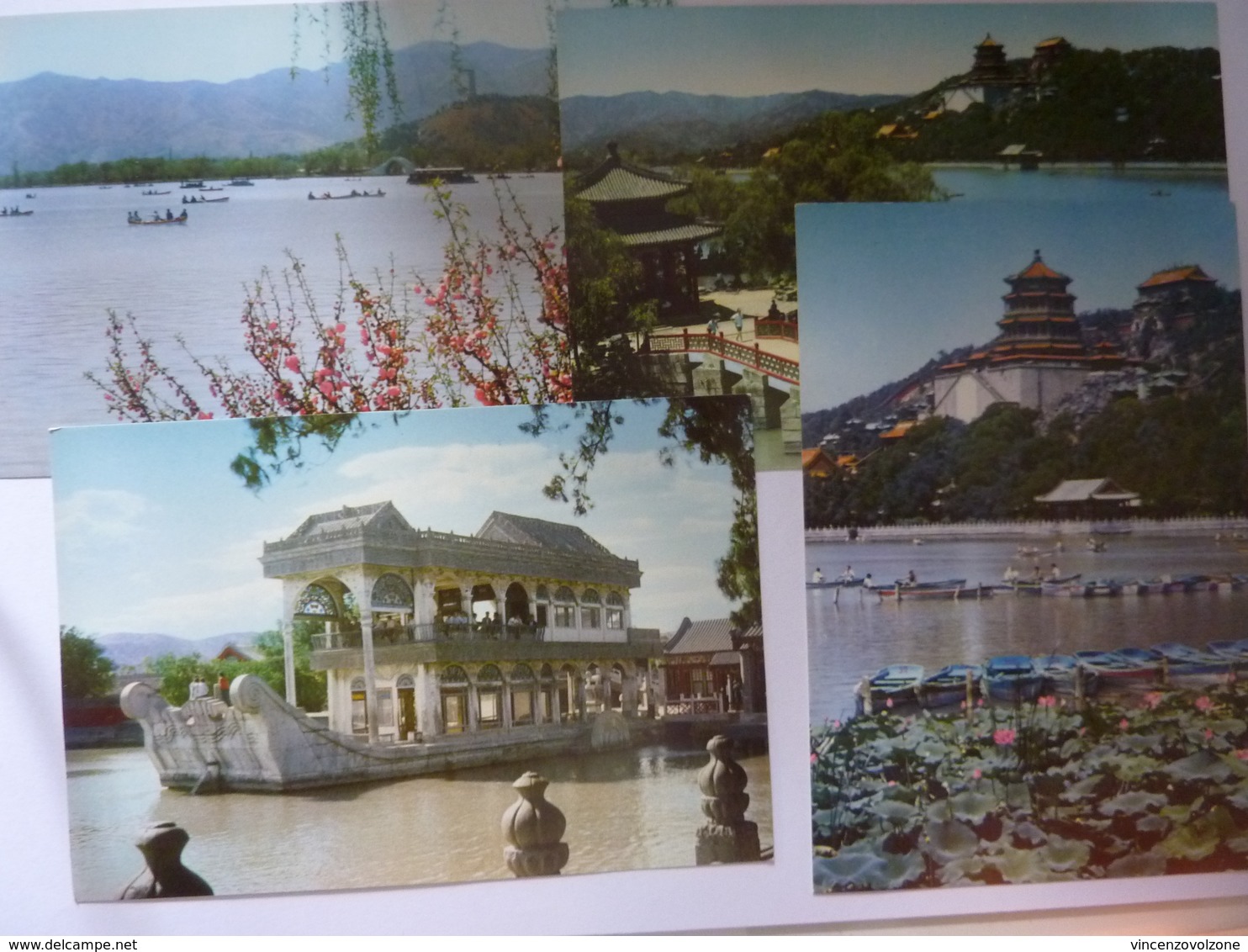 Lotto  9 Cartoline Con Custodia "THE SUMMER PALACE - PEKING" 1974 - Cina