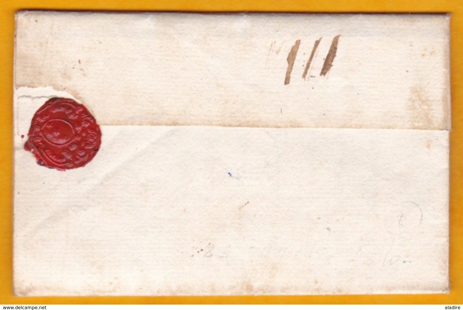 1750 - Marques DAIX Manuscrite Et Tampon Sur Lettre Avec Correspondance D' Aix Vers Cotignac - Règne De Louis XV - 1701-1800: Précurseurs XVIII