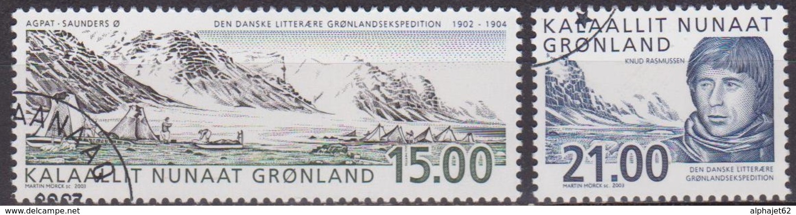 Expéditions Polaires - GROENLAND - Knud Rasmussen - N° 375-376 - 2003 - Oblitérés