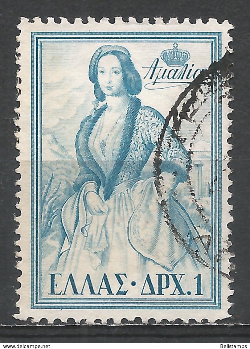 Greece 1956. Scott #592 (U) Queen Amalia * - Oblitérés