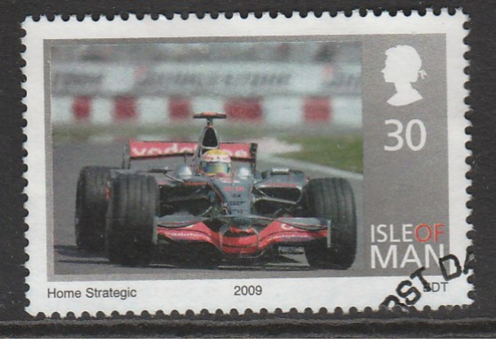 Isle Of Man 1961 2009 Winning Of The Formula 1 World Championship - Lewis Hamilton 30 P Multicoloured SW 1484 O Used - Isla De Man