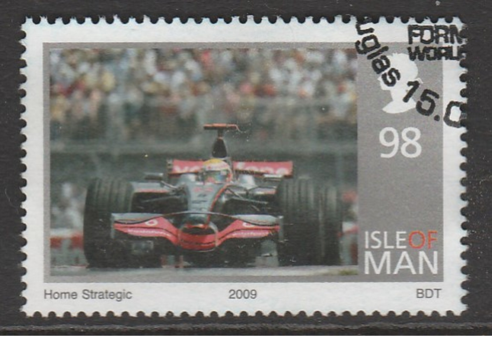 Isle Of Man 1961 2009 Winning Of The Formula 1 World Championship - Lewis Hamilton 98 P Multicoloured SW 1488 O Used - Isle Of Man