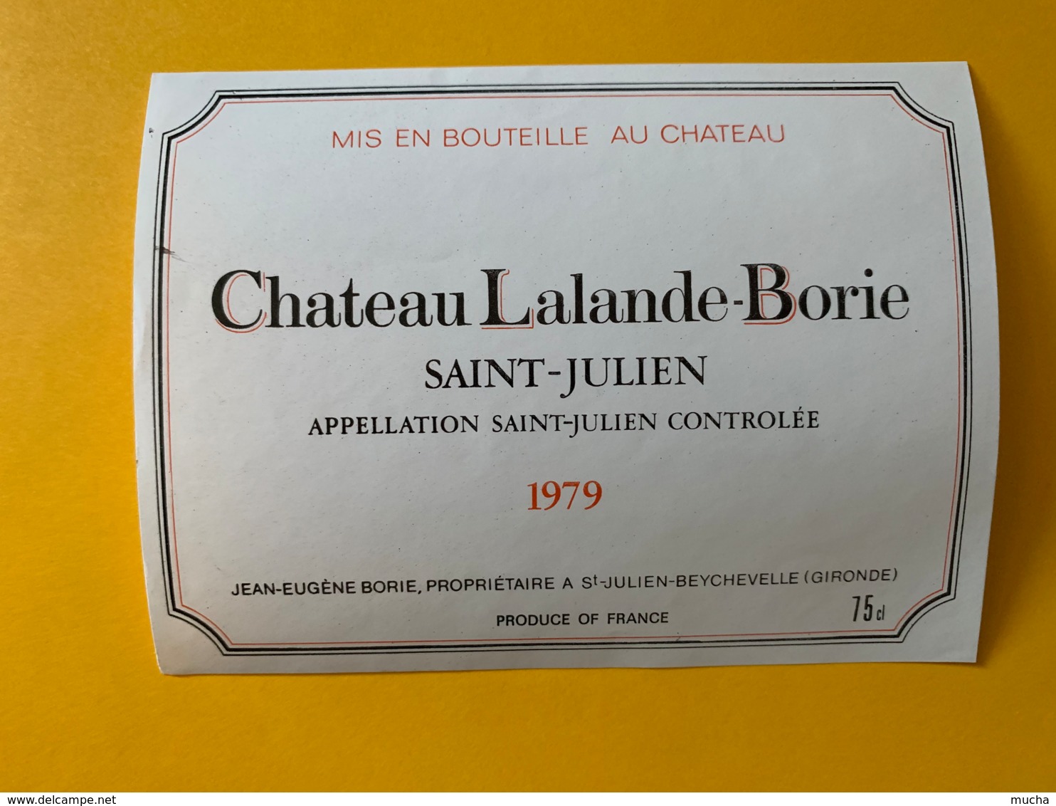 9542 - Château Lalande-Borie 1979 Saint-Julien - Bordeaux