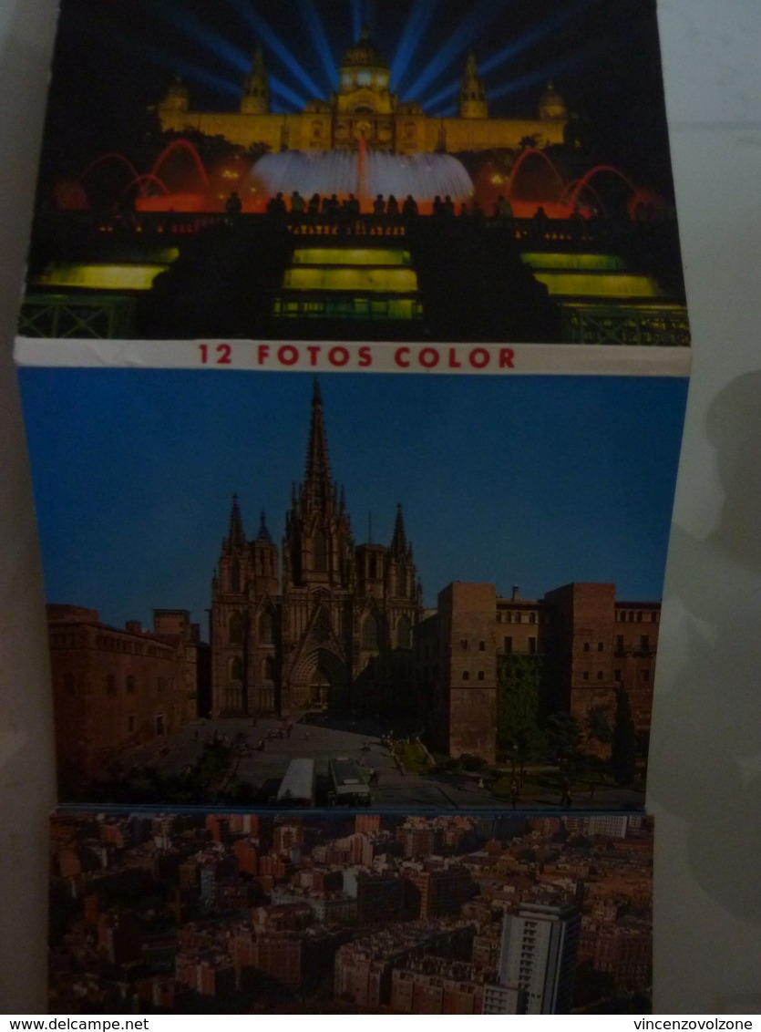 Album A Soffietto "BARCELONA 12 FOTOS COLOR" - Dépliants Turistici