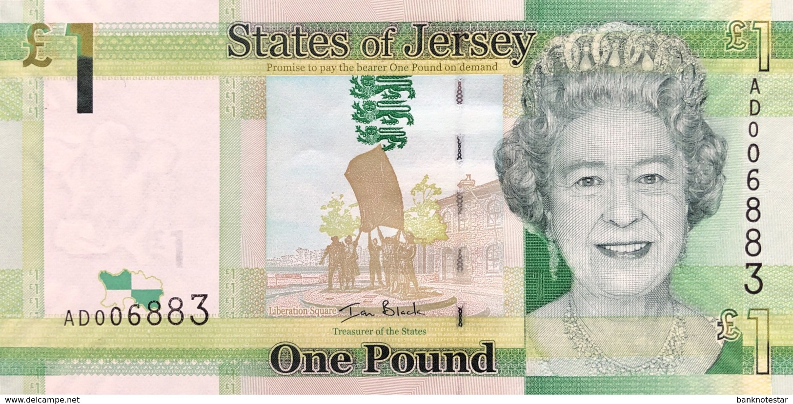 Jersey 1 Pound, P-32a (2010) - UNC - Jersey