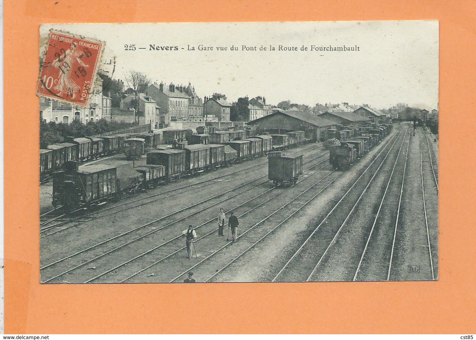 CPA - NEVERS - La Gare Vue Du Pont De La Route De Fourchambault - Nevers