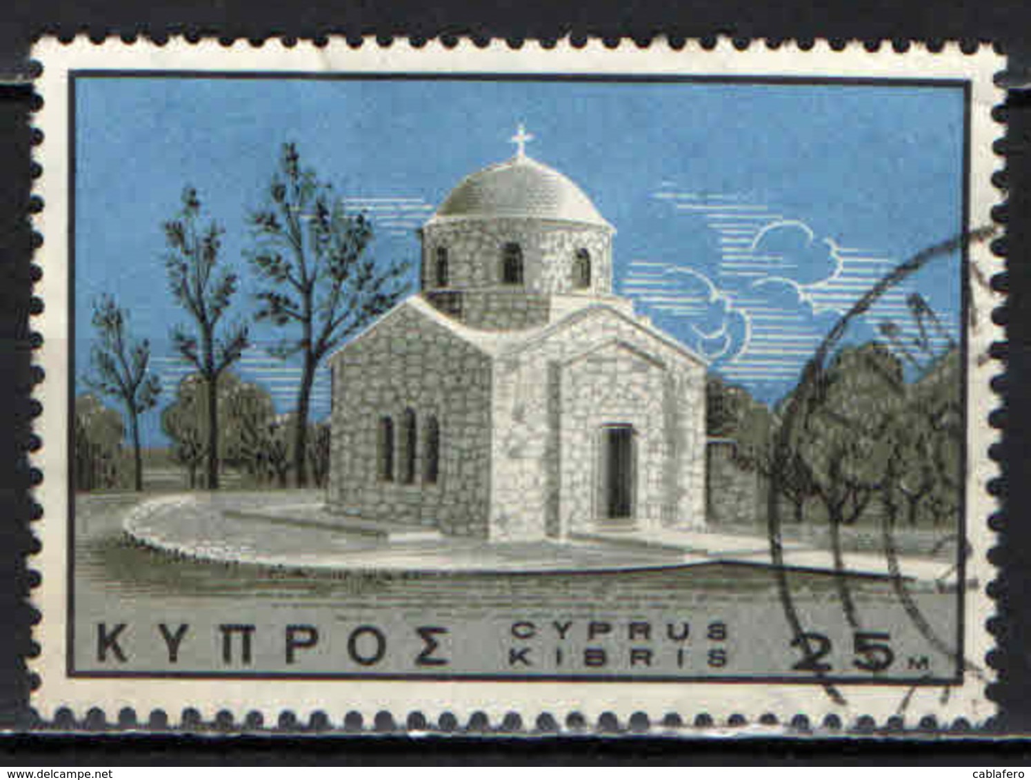 CIPRO - 1966 - CHIESA DI S. BARNABA - USATO - Usati