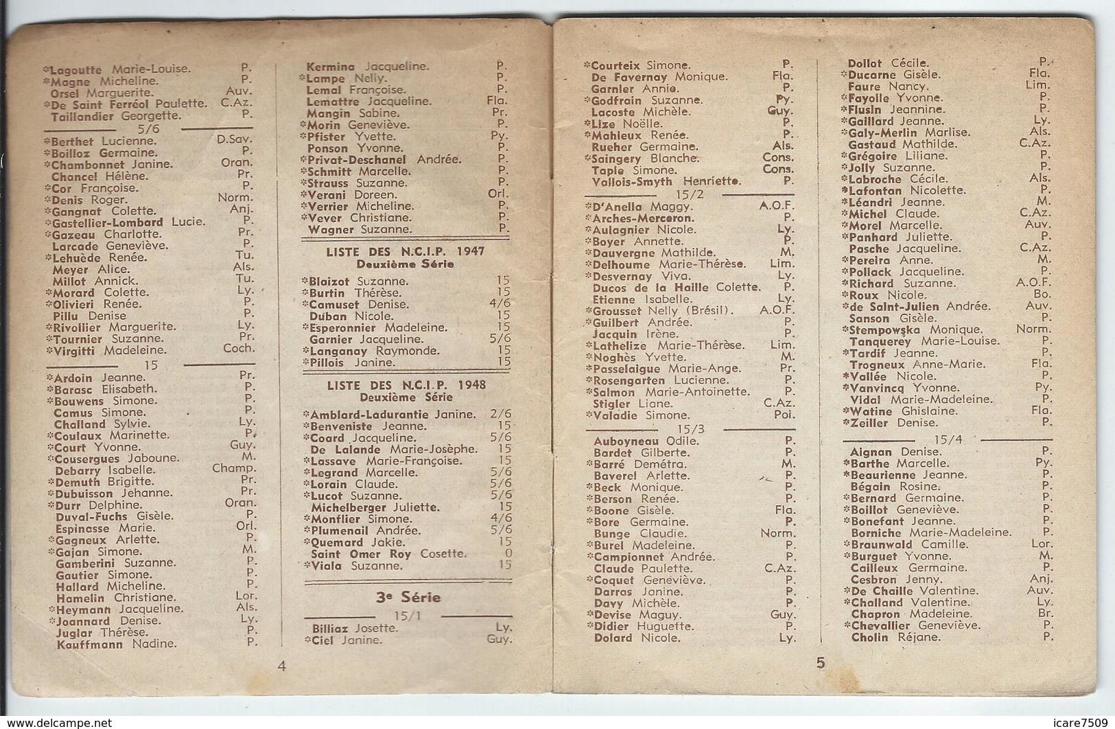 Fédération Française De Lawn-Tennis, Classement Après La Saison 1948 - 40 Pages (nombreux Renseignements) - Historische Dokumente