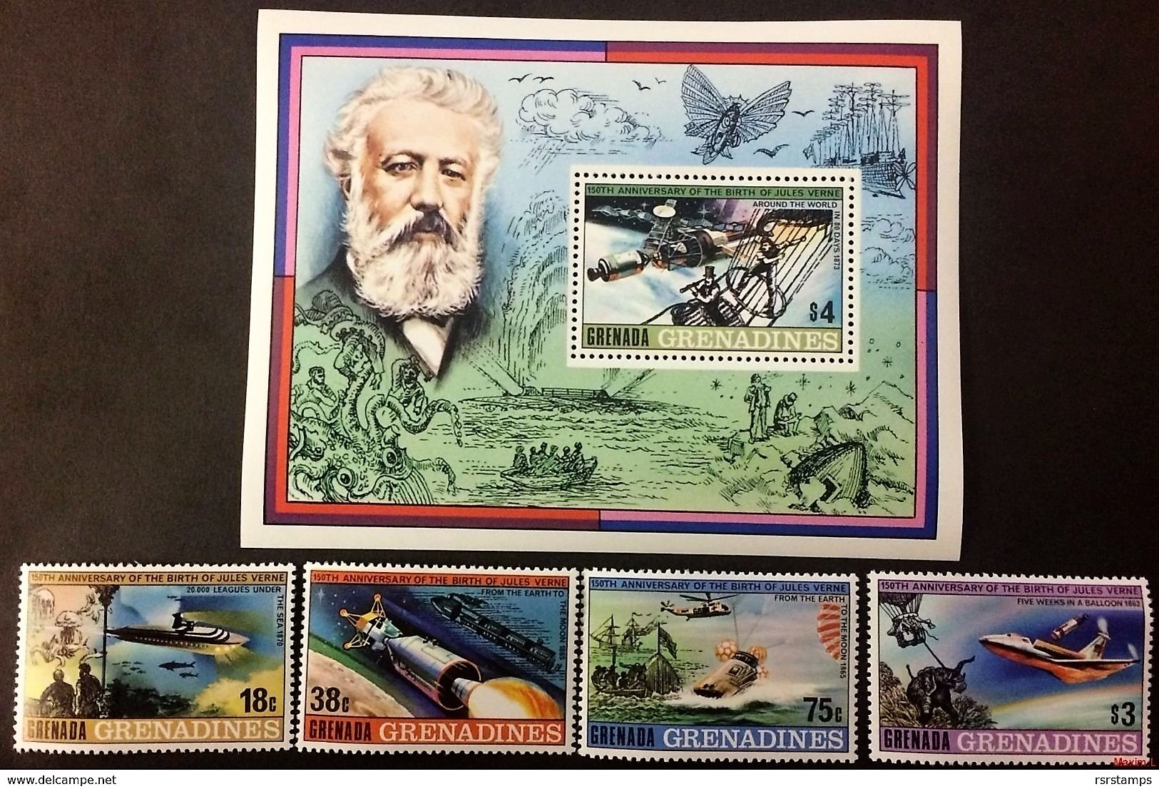 # Grenada 1979**Mi.330-34  Jules Verne ,MNH [20;91] - Sonstige & Ohne Zuordnung