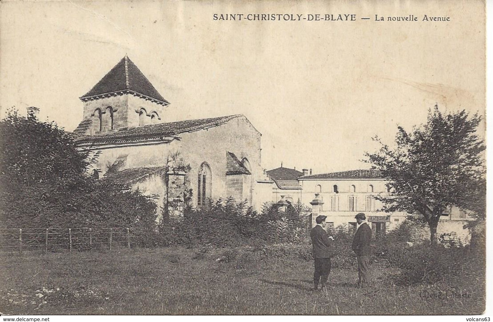 33 SAINT CHRISTOLY DE BLAYE NOUVELLE AVENUE EGLISE PERSONNAGES - Autres & Non Classés