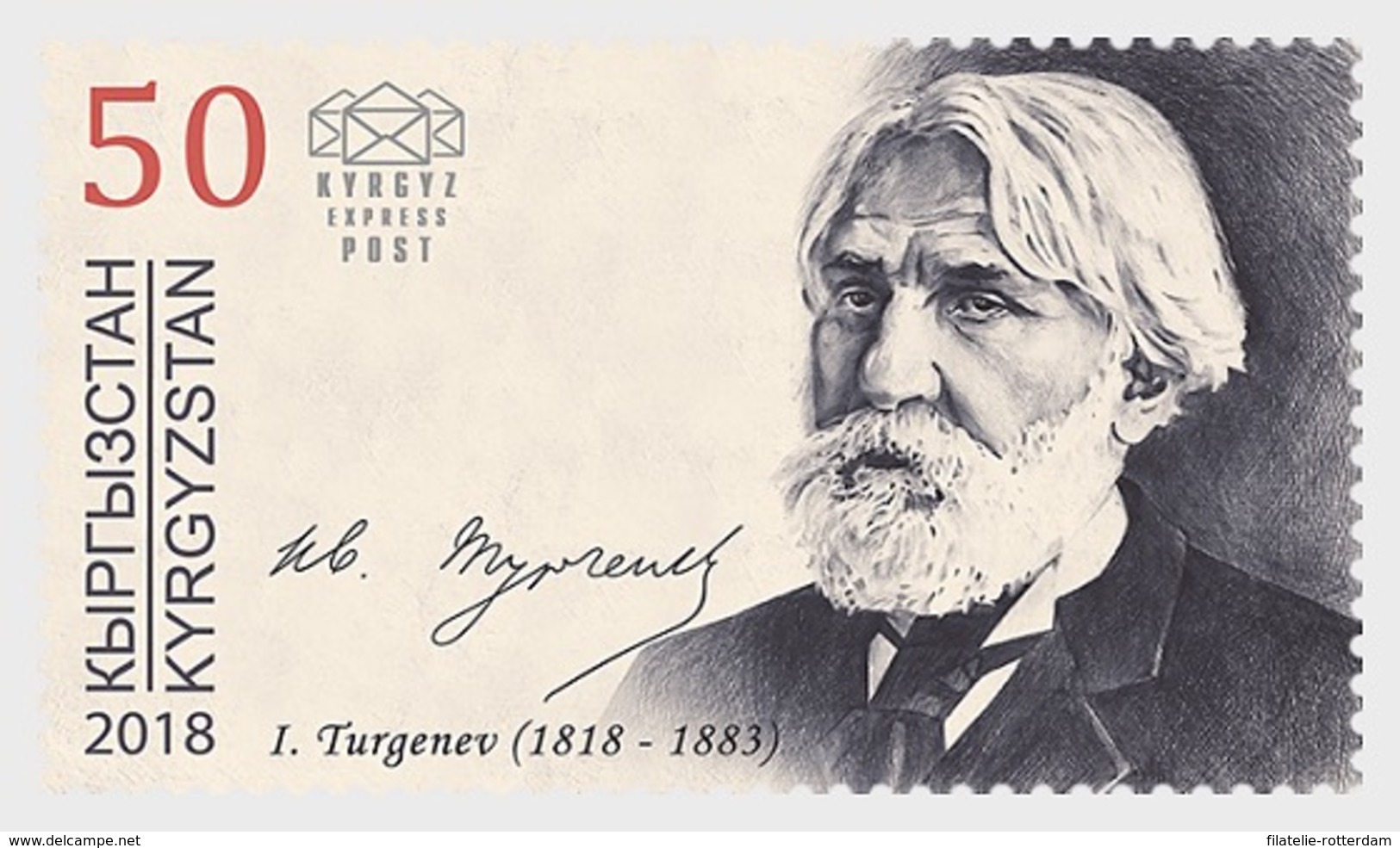 Kirgizië / Kyrgyzstan -  Postfris / MNH - Ivan Turgenev 2018 - Kirghizistan