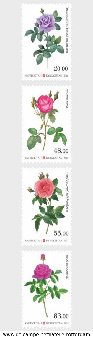 Kirgizië / Kyrgyzstan -  Postfris / MNH - Complete Set Rozen 2018 - Kirgizië