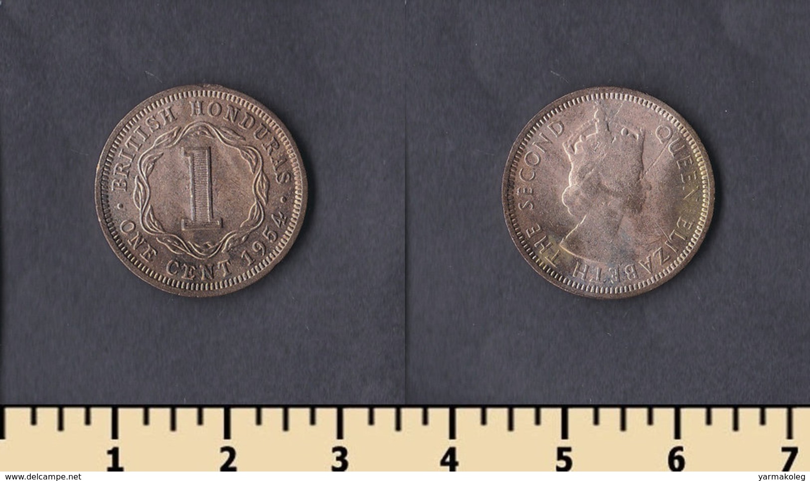 British Honduras 1 Cent 1954 - Honduras