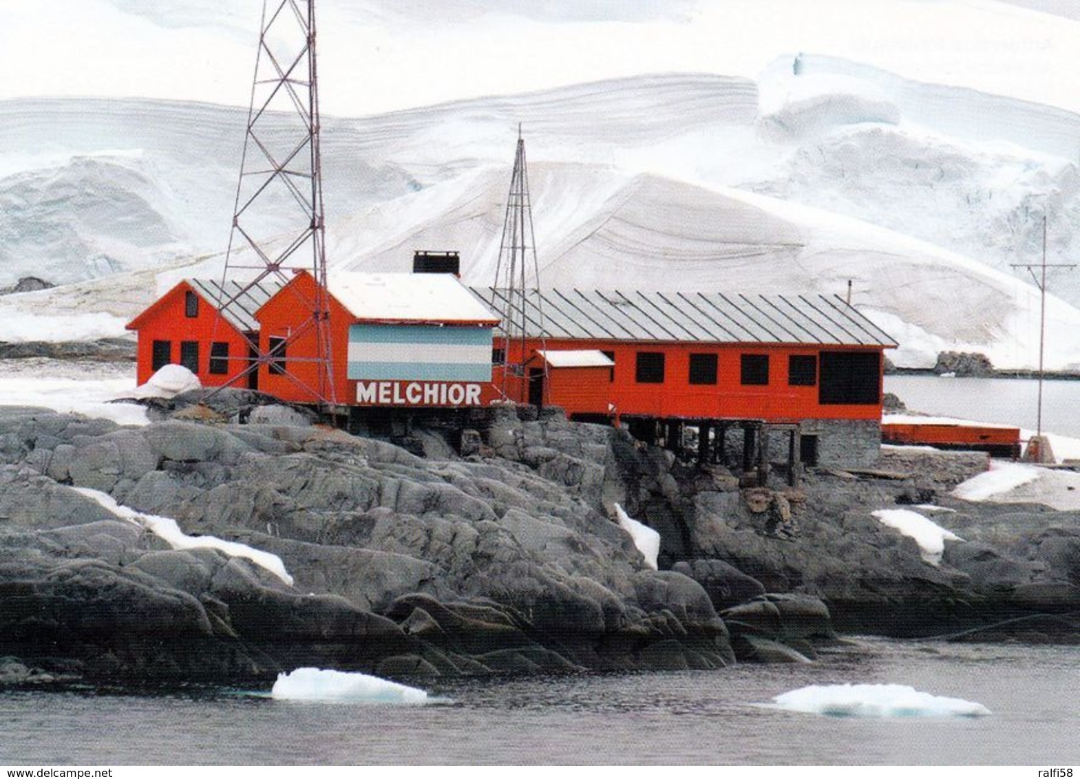 1 AK Antarctica * Melchior Station (Argentina) Auf Gamma Island - Diese Insel Liegt An Der Antarktischen Halbinsel * - Autres & Non Classés