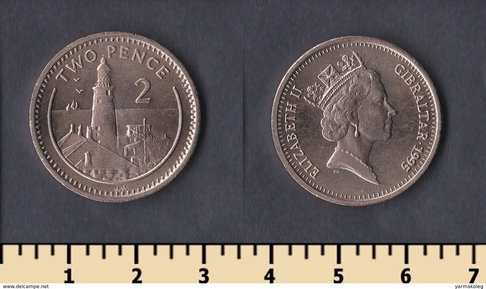 Gibraltar 2 Pence 1995 - Gibraltar