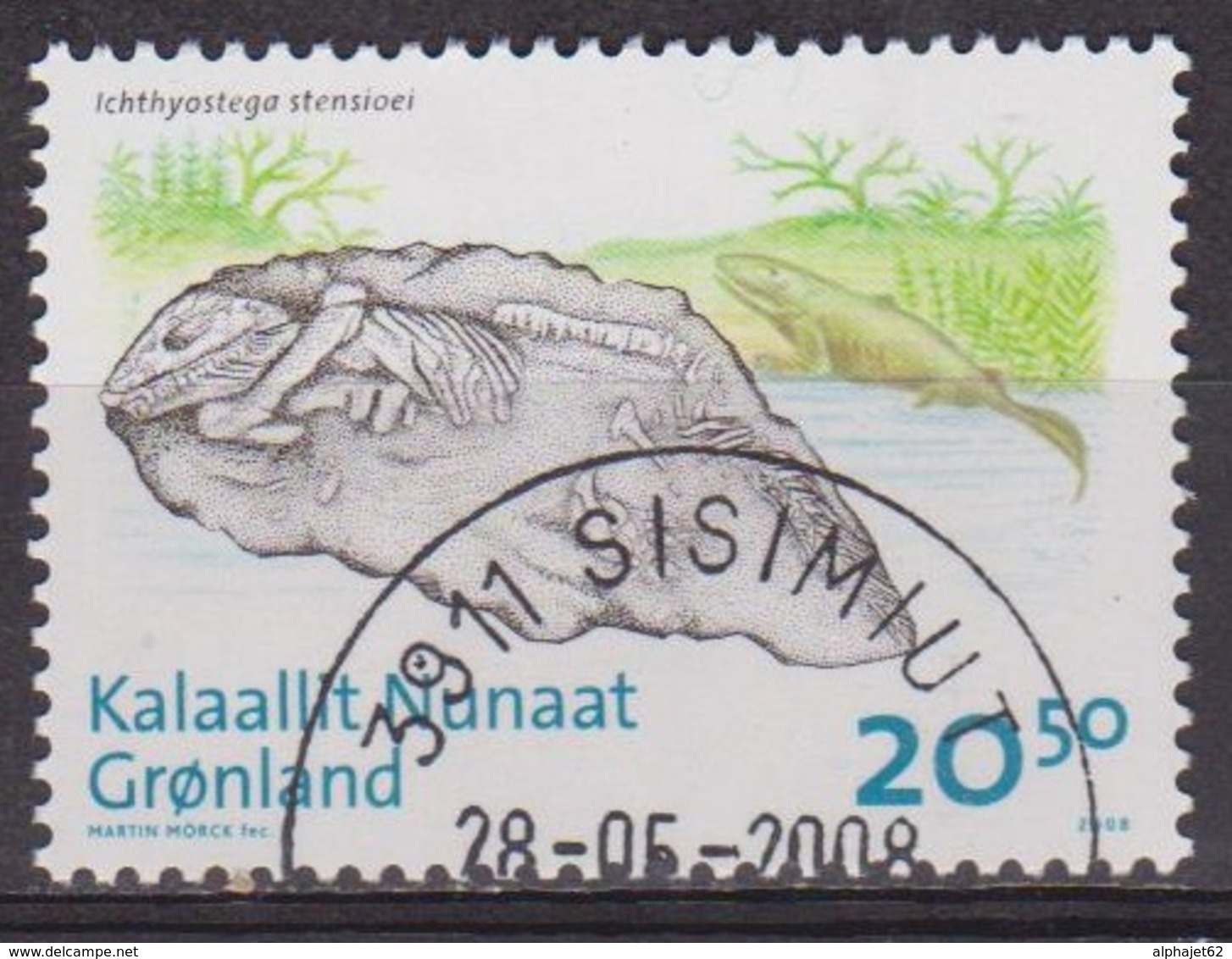 Fossile - GROENLAND - Ichthyostega, Tetrapode - N° 493 - 2008 - Oblitérés