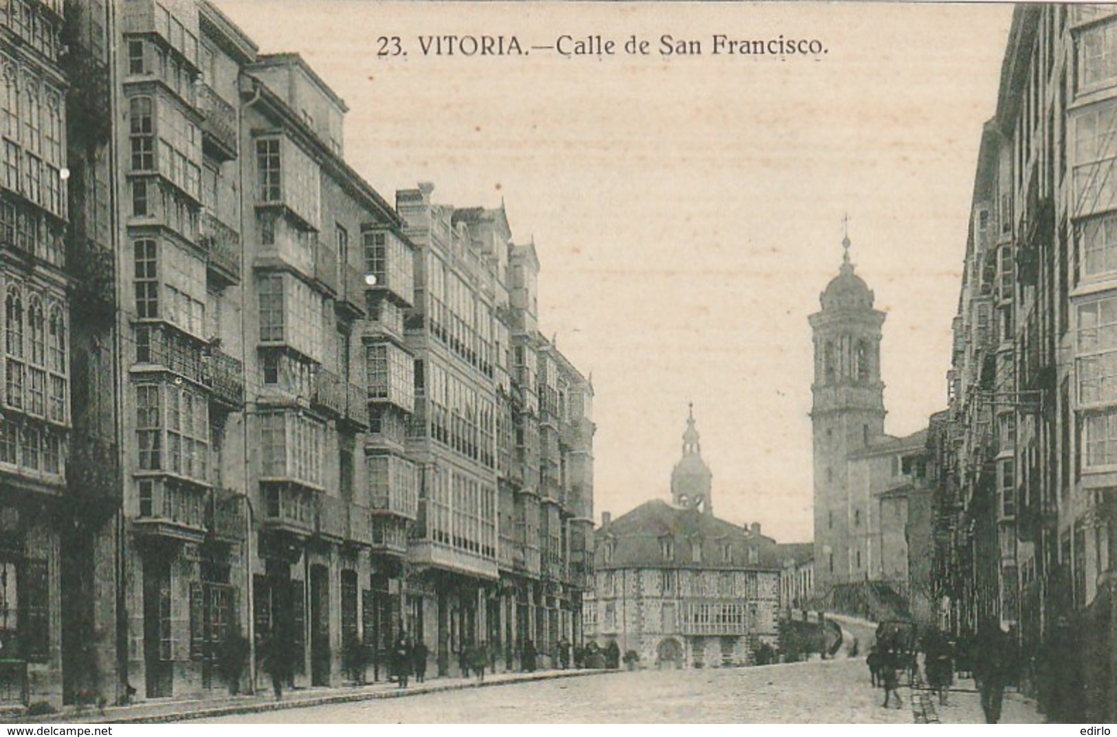***  PAIS VASCO  ***   VITORIA  Calle De San Fransisco  - Unused TTB - Álava (Vitoria)