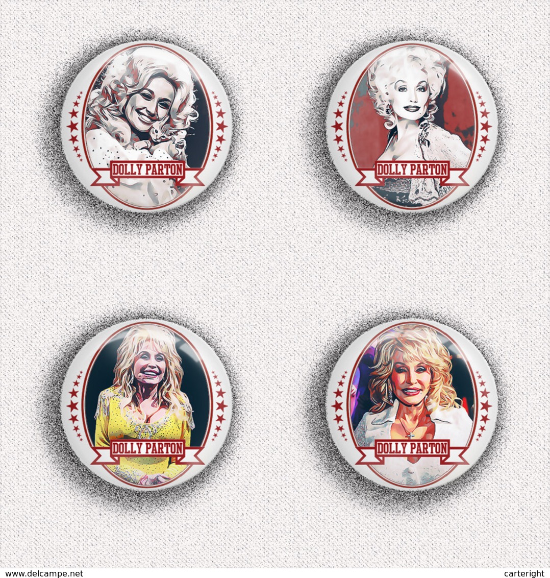 140 X Dolly Parton music fan ART BADGE BUTTON PIN SET 1- 4 (1inch/25mm diameter)