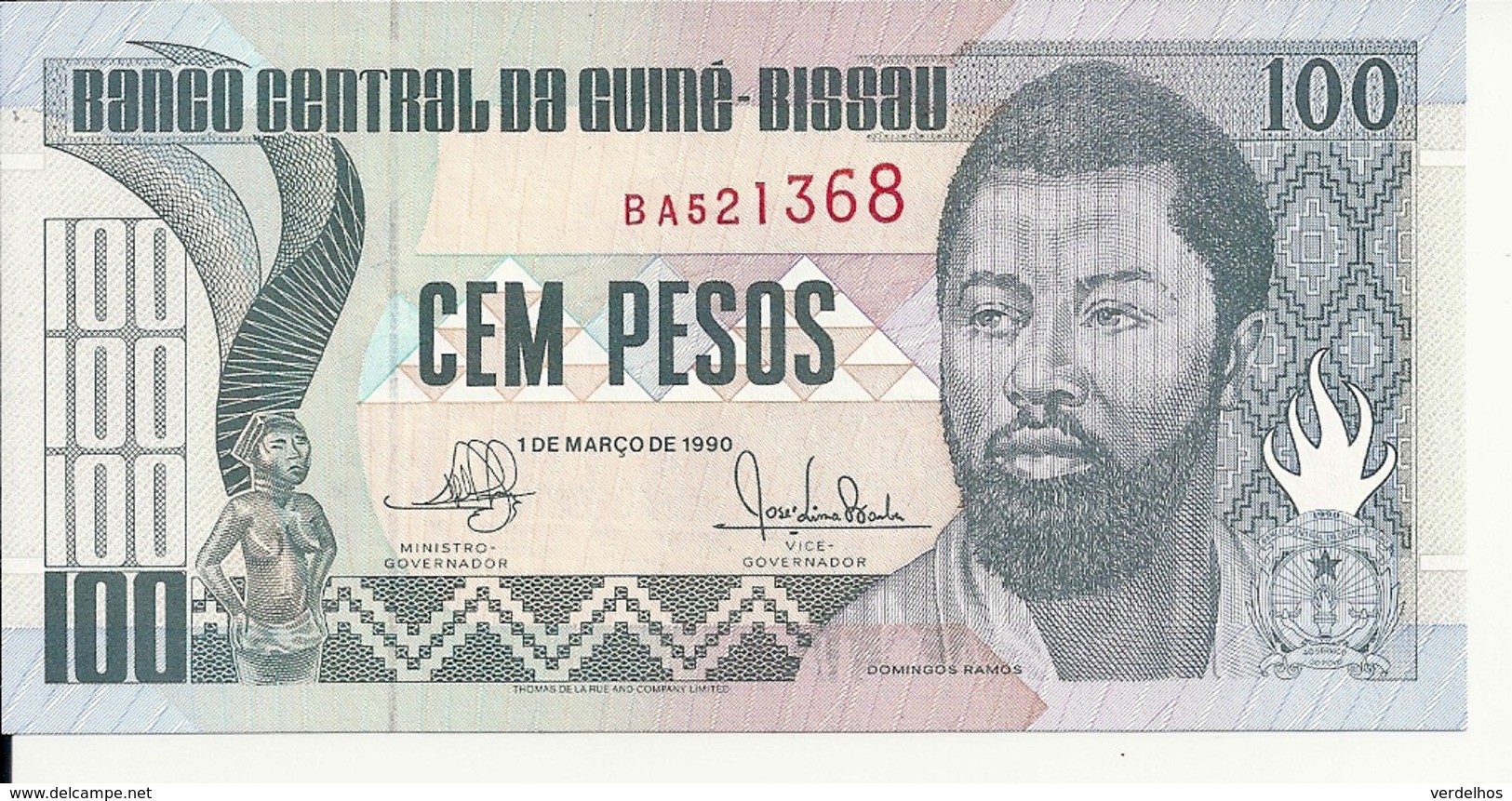 GUINEE-BISSAU 100 PESOS  1990 UNC P 11 - Guinea-Bissau