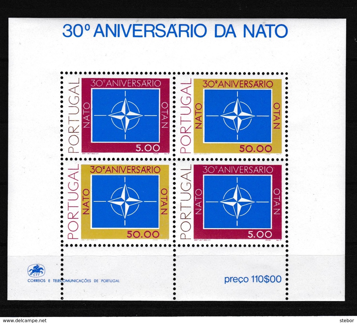 Portugal 1979 Blok Nr 26 **, Zeer Mooi Lot K952 - Neufs