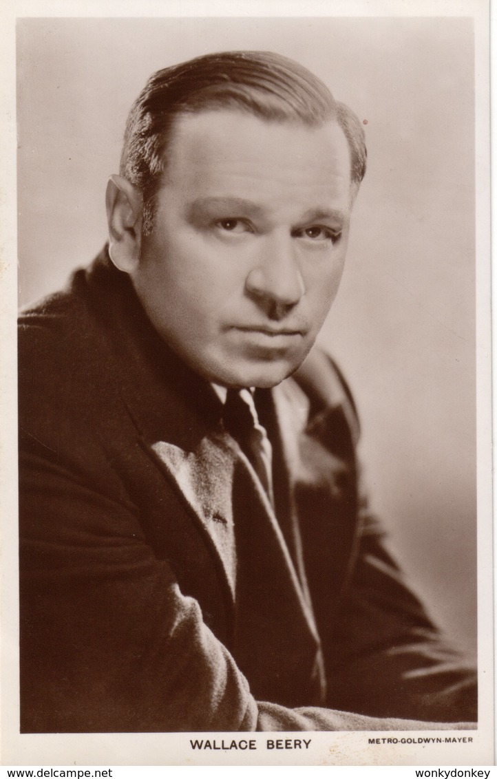 Wallace Beery.  Actor.   Picturegoer Series. RPPC. (Card Number 151e). - Actors