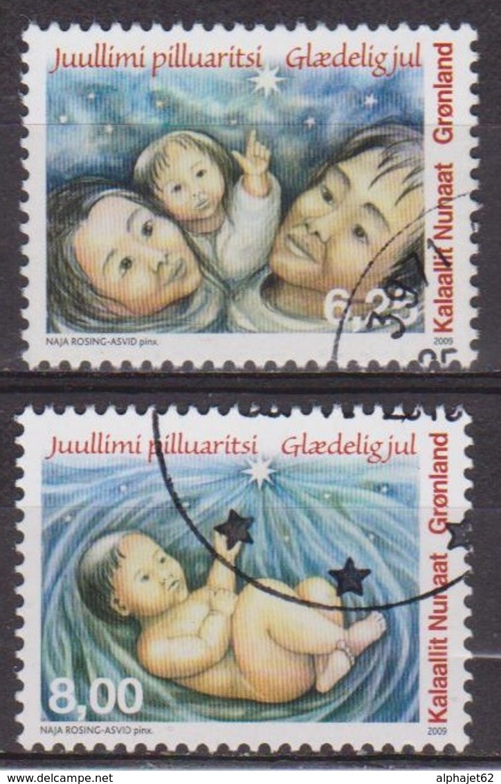 Noel - Nativité - GROENLAND - L'enfant - N° 526-527 - 2009 - Used Stamps