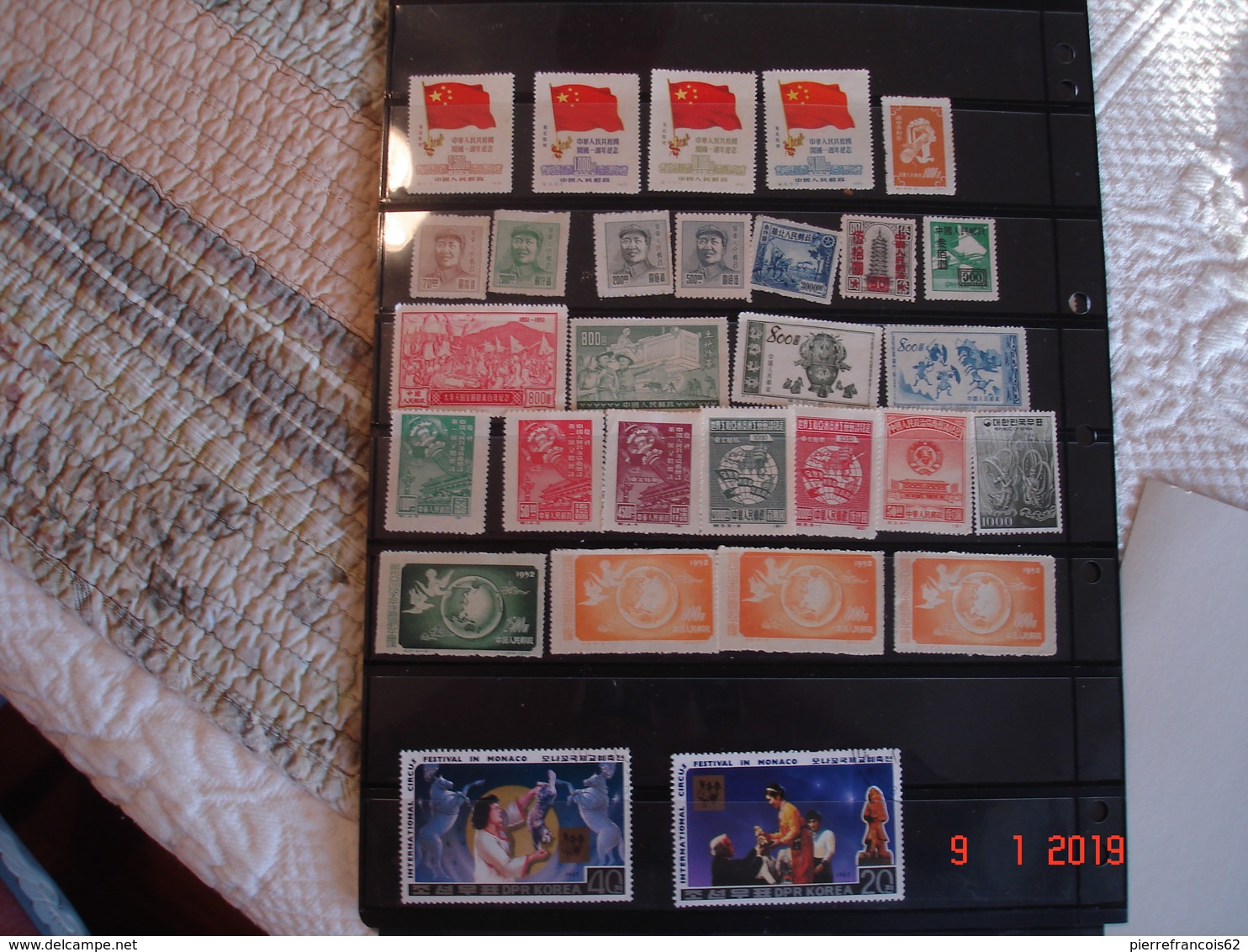 TIMBRES NEUFS D'ASIE - Collections (sans Albums)