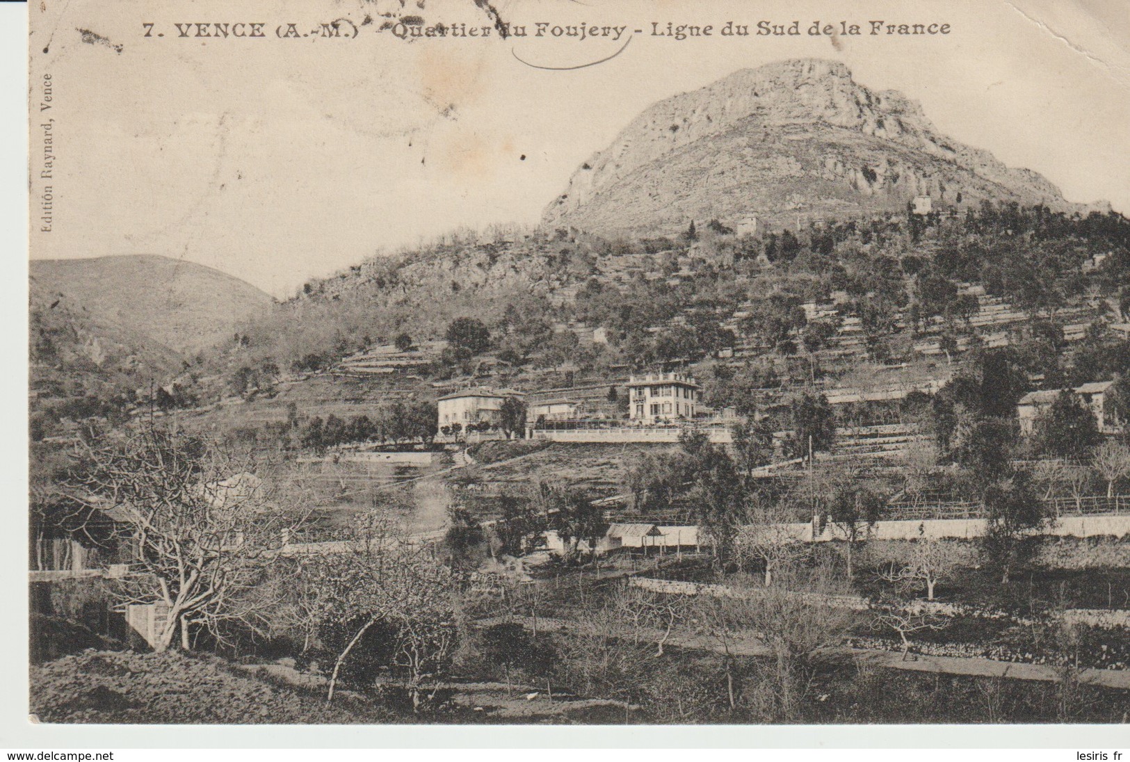 CPA - VENCE - QUARTIER DU FOUJERY - LIGNE DU SUD DE LA FRANCE - 7 - GILETTA - Vence