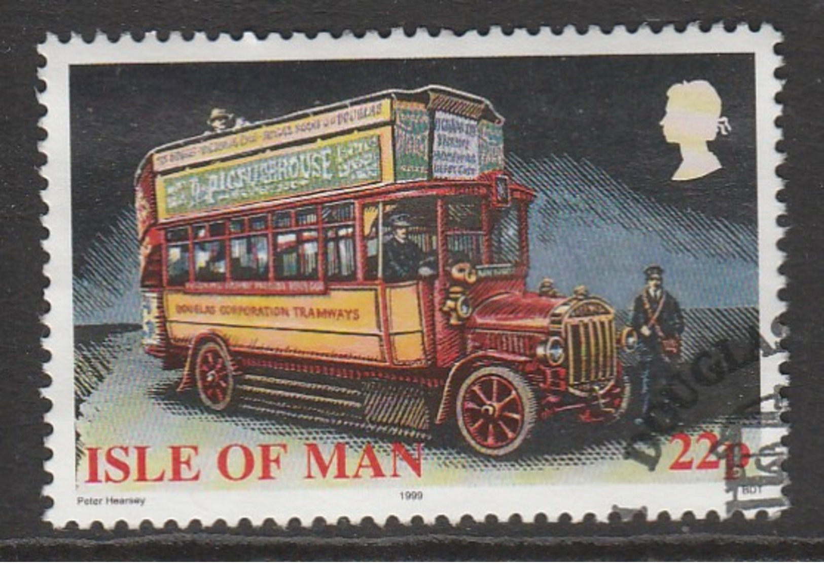 Isle Of Man 1999 Buses 22 P Multicoloured SW 810 O Used - Isle Of Man