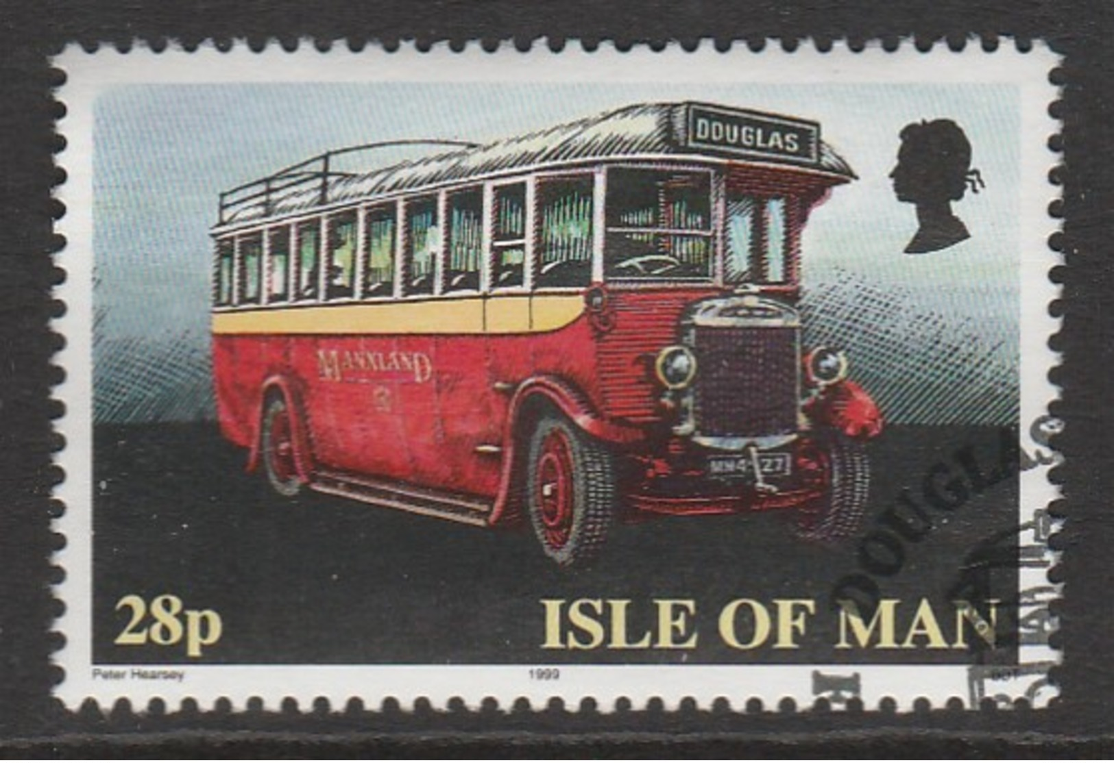 Isle Of Man 1999 Buses 28 P Multicoloured SW 812 O Used - Isle Of Man