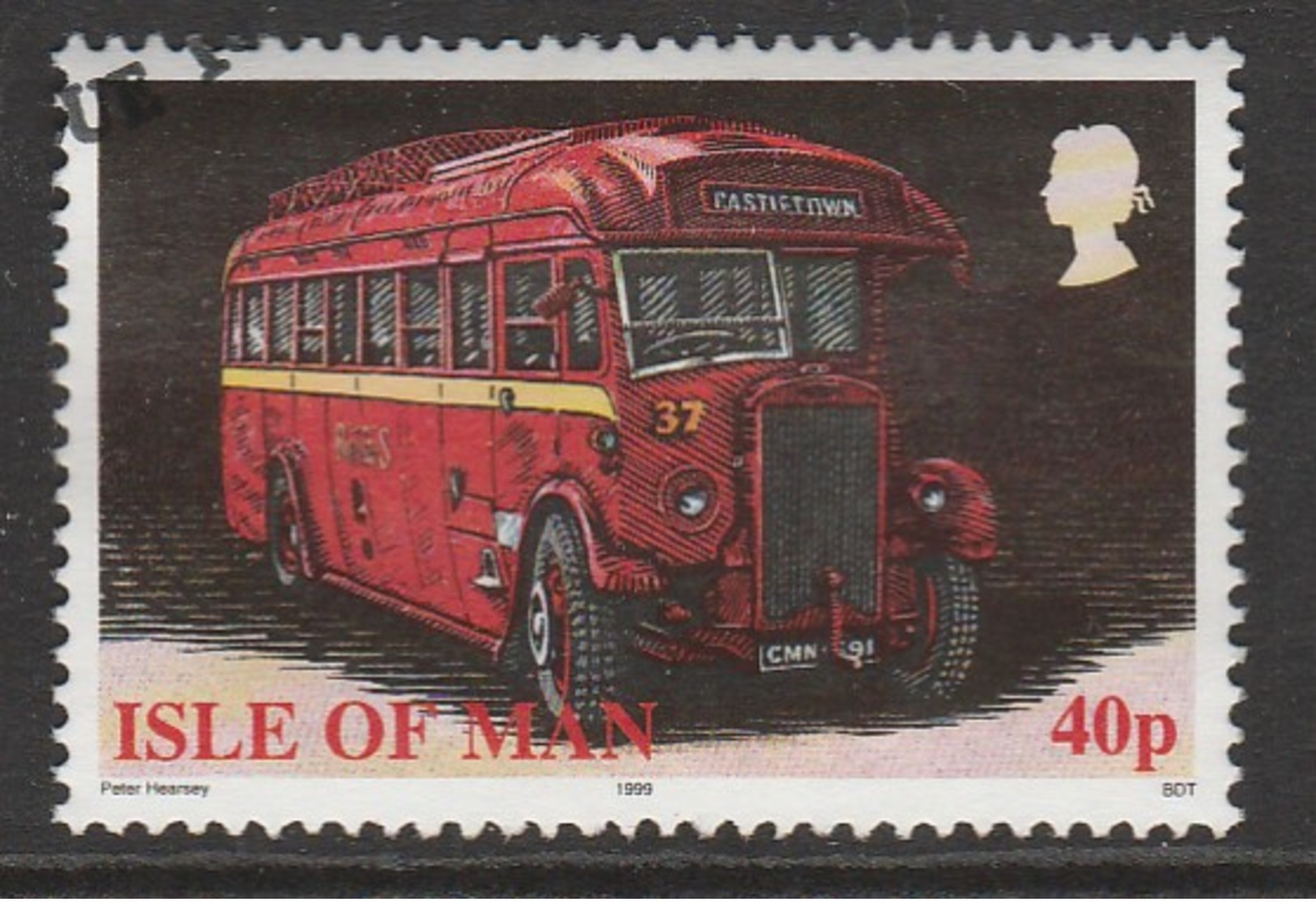 Isle Of Man 1999 Buses 40 P Multicoloured SW 815 O Used - Isle Of Man