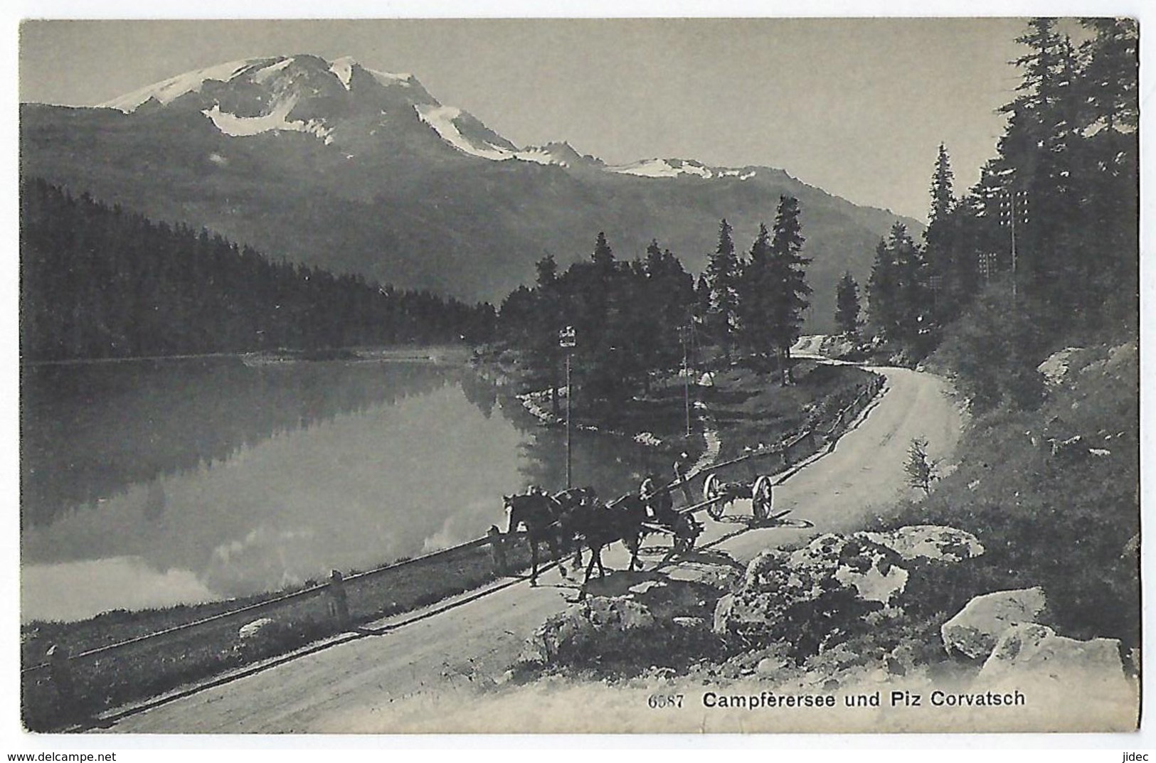 CPA Suisse Campferersee Und Piz Corvatsch Près St Saint Moritz Silvaplana Pontresina Samedan Maloja Celerina Schlarigna - Celerina/Schlarigna