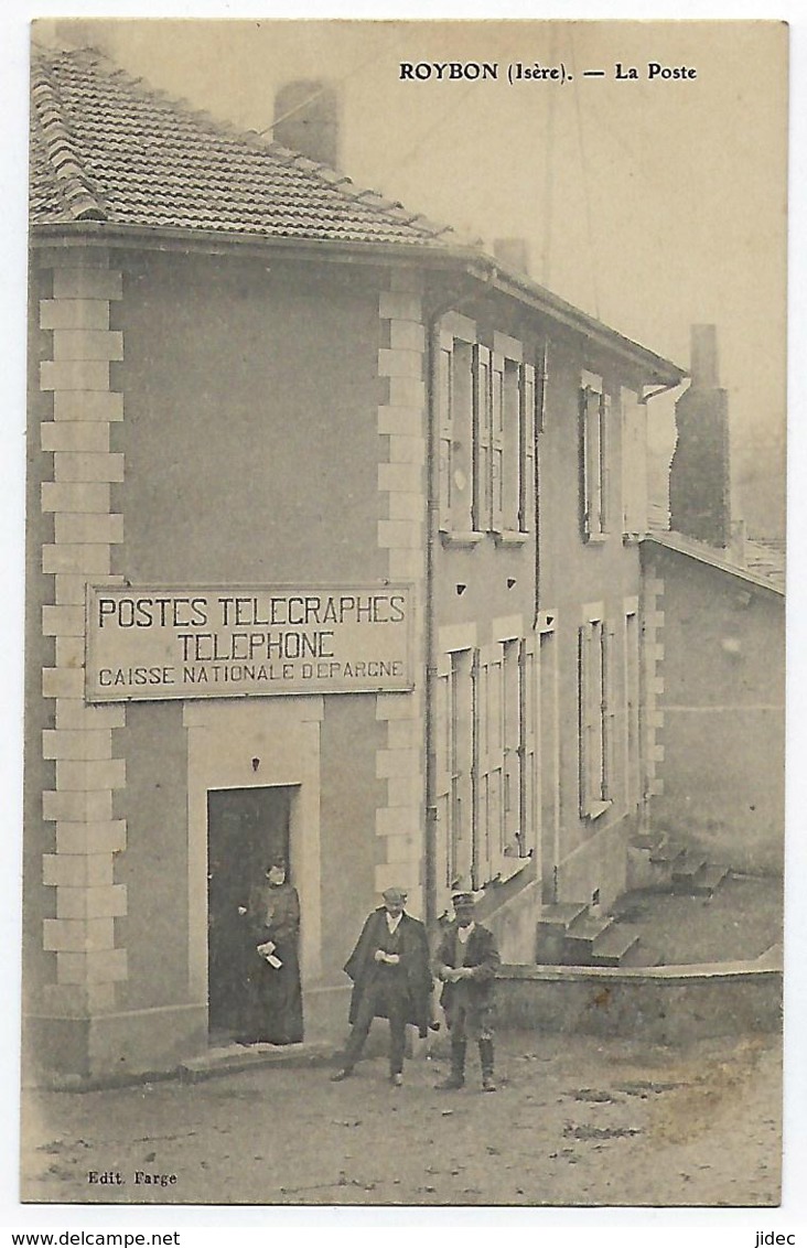 CPA 38 Isère Rare Roybon La Poste Près St Marcellin Saint Antoine L'Abbaye Dionay Vinay Chatte Geoirs Grand Serre Vinay - Roybon