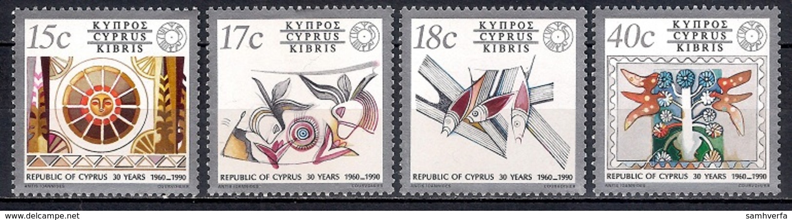 Cyprus 1990 - The 30th Anniversary Of The Republic Mint - Nuevos