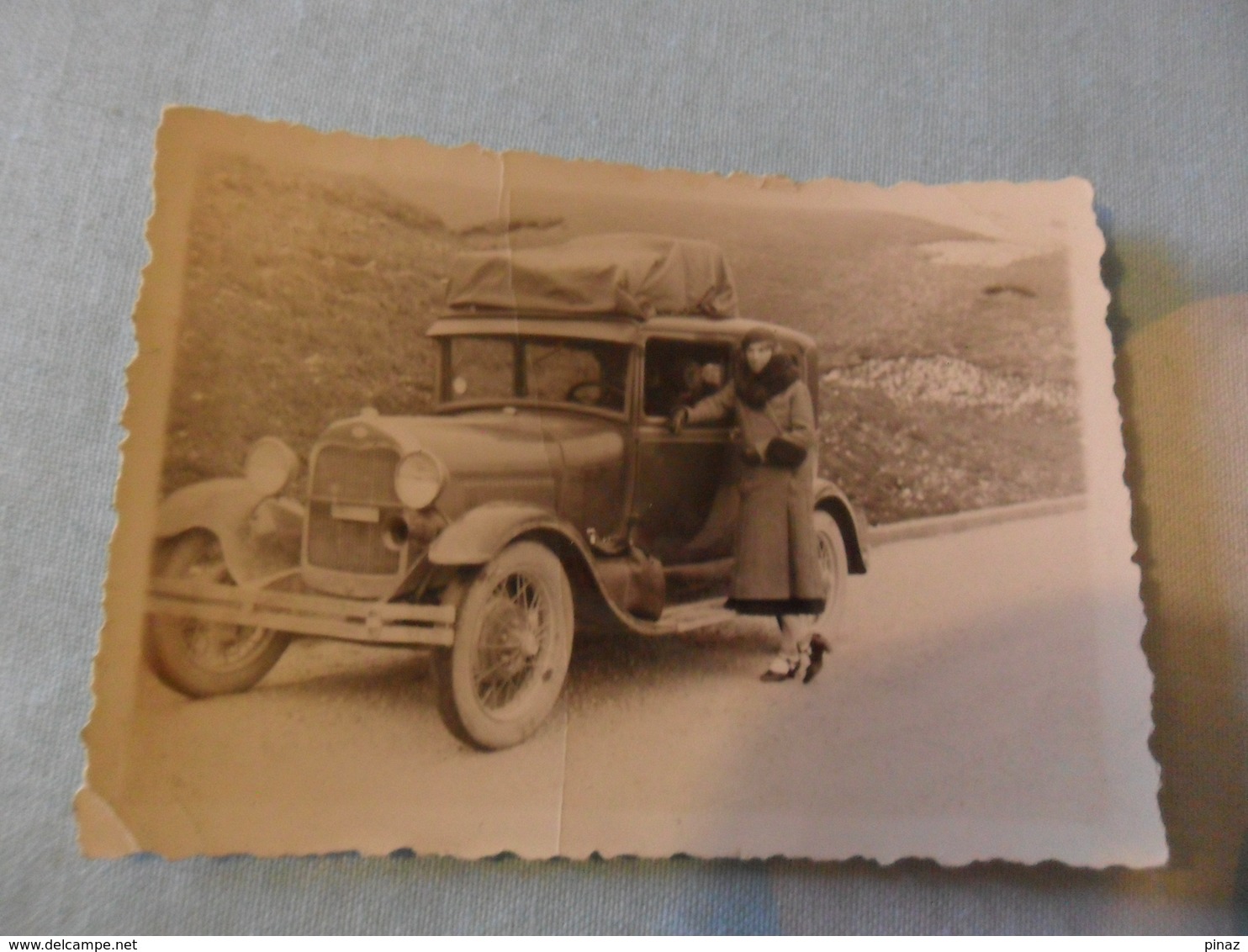 Foto AUTO D'EPOCA 1944 ? Con Signora - Automobili