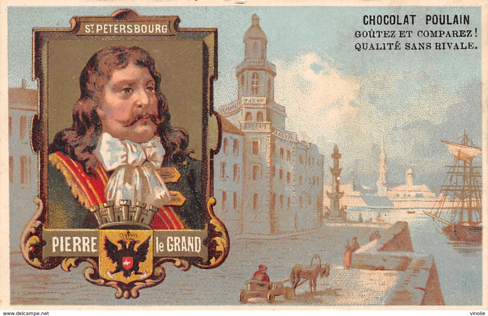 FRP-19-418 :  CHOCOLAT POULAIN. PIERRE LE GRAND SAINT-PETERSBOURG.  RUSSIE. - Poulain