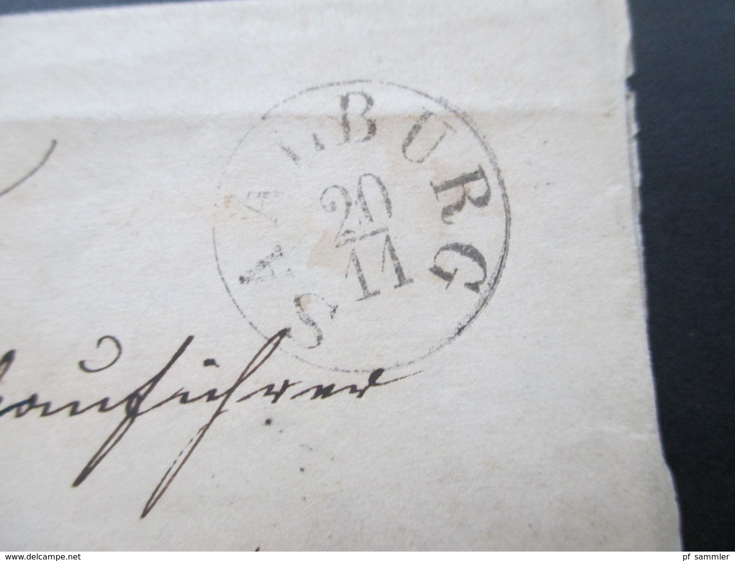 AD Thurn Und Taxis Nr. 47 Auf Halbem Brief Nummernstempel Und K1 Saalburg Taxe Mit Blauer Tinte! KW 300€ - Covers & Documents