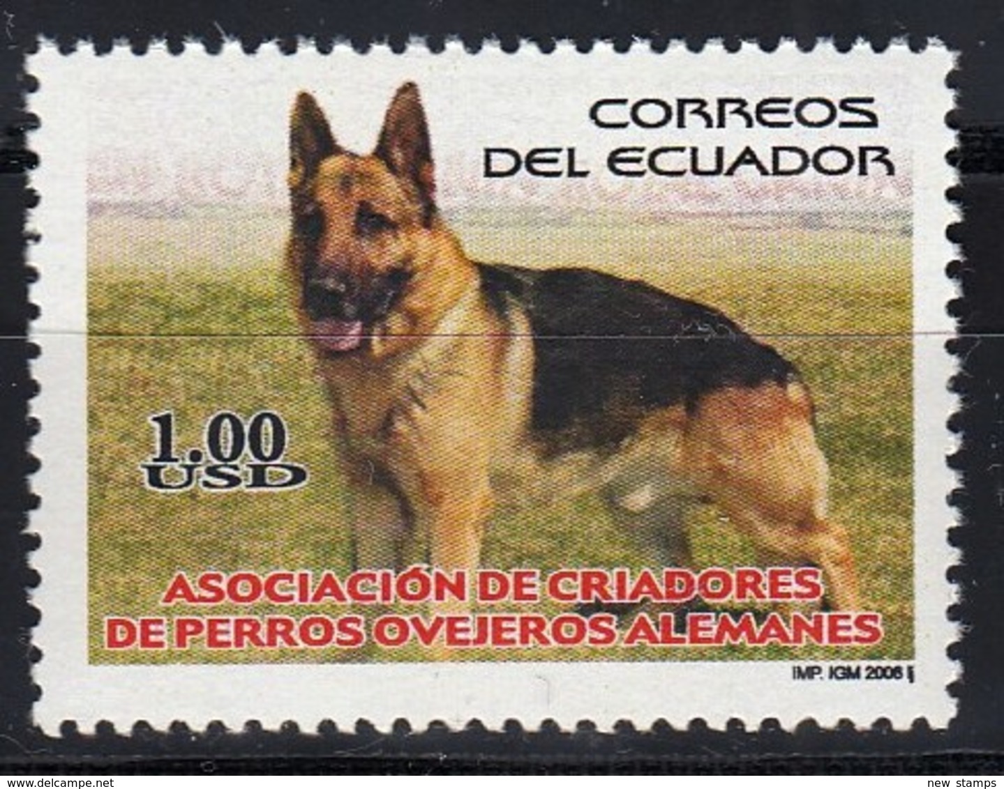 Ecuador 2006 German Shepherd Dog 1v MN - Hunde