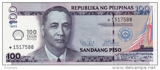 PHILIPPINES P. 219 100 P 2013 UNC - Filippine