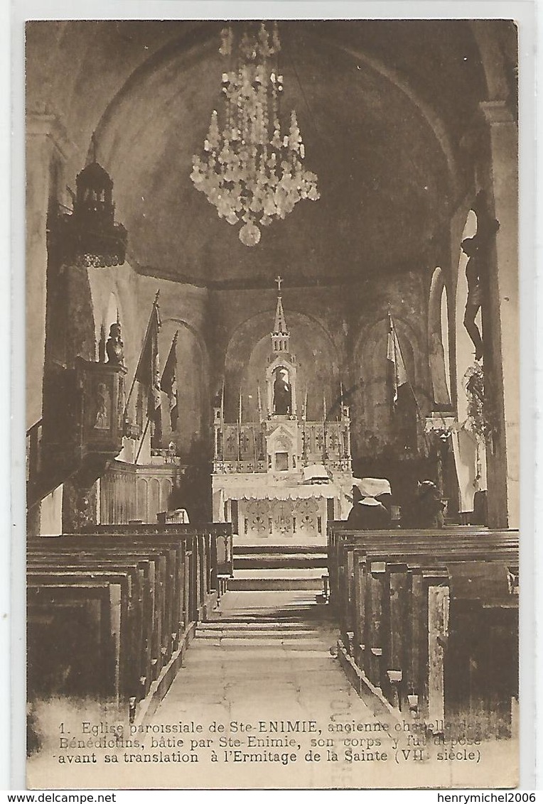 48 Lozère - Ste Enimie église Paroissiale Ancienne Chapelle Des Bénédictins Batie Par La Sainte 7e Siècle - Other & Unclassified