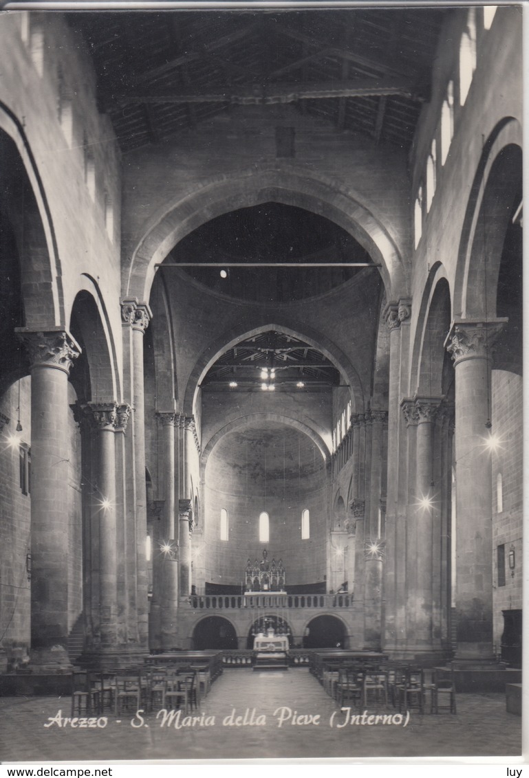 AREZZO   Chiesa S. Maria Della Pieve Interno - Arezzo