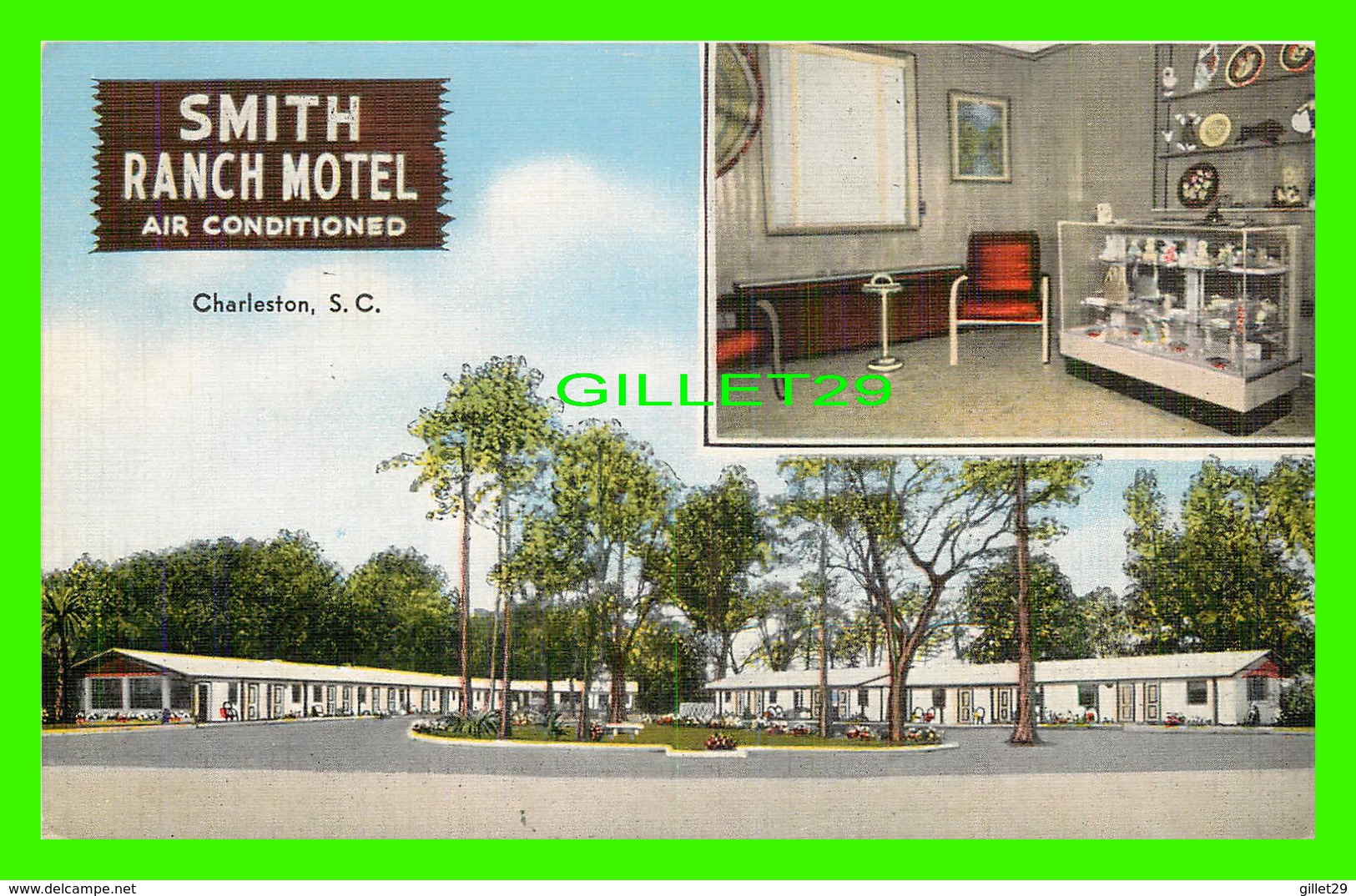 CHARLESTON, SC - SMITH RANCH MOTEL - 2 MULTIVUES - E. C. KROPP CO - - Charleston