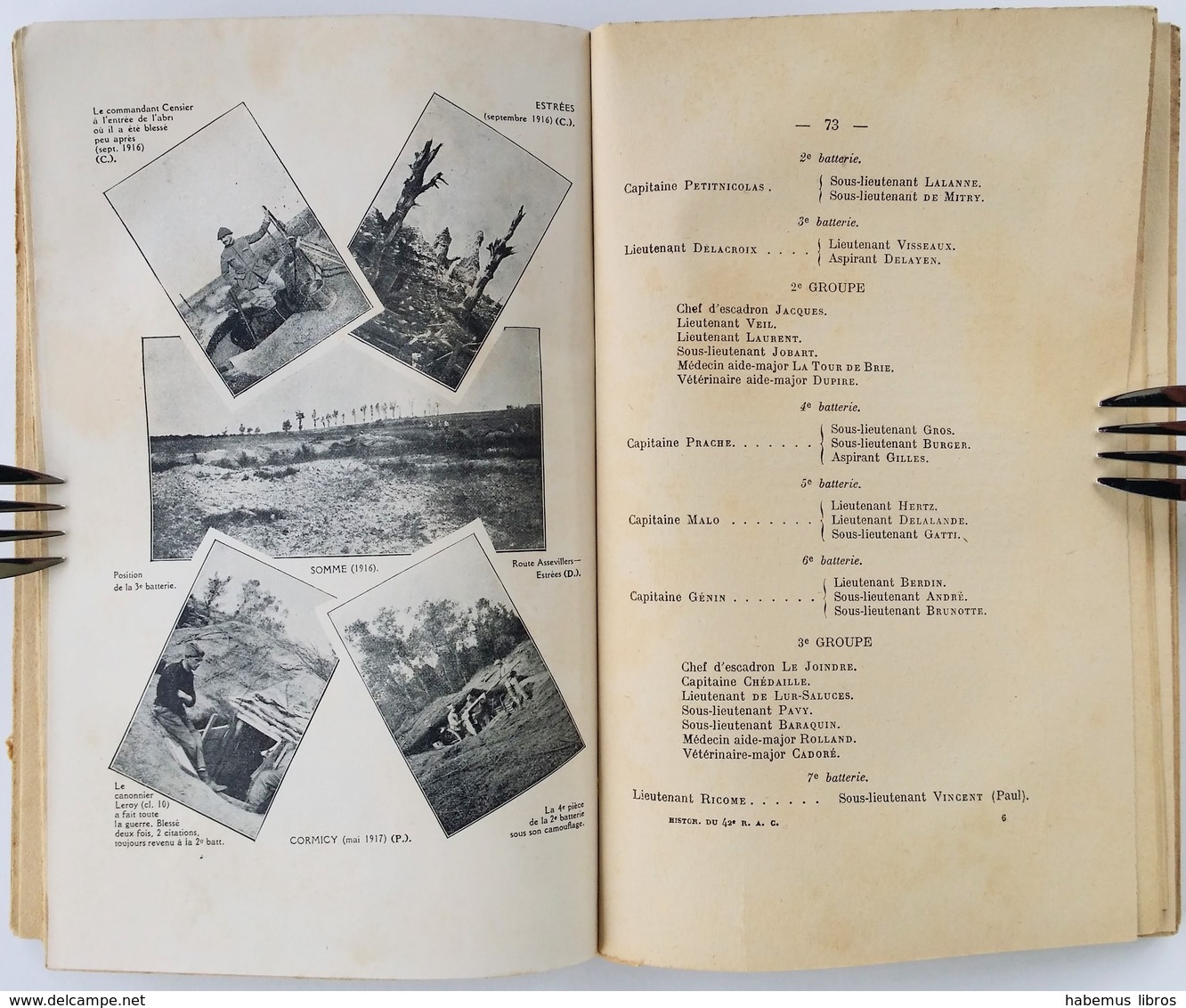 Historique Du 42e Régiment D'artillerie De Campagne / Collectif. - Nancy : Berger-Levrault, 1919 - Guerre 1914-18