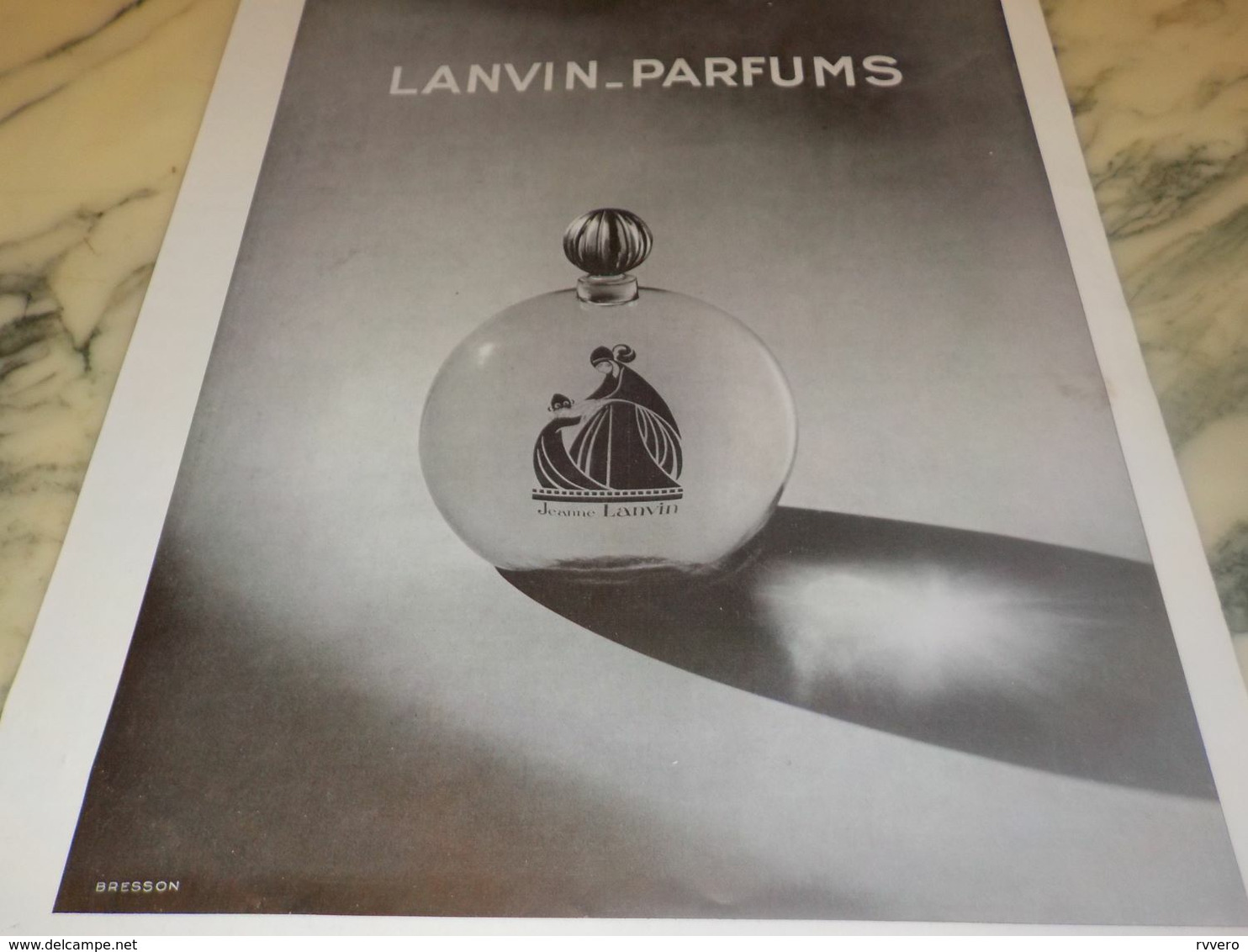 ANCIENNE PUBLICITE LANVIN-PARFUM 1932 - Affiches