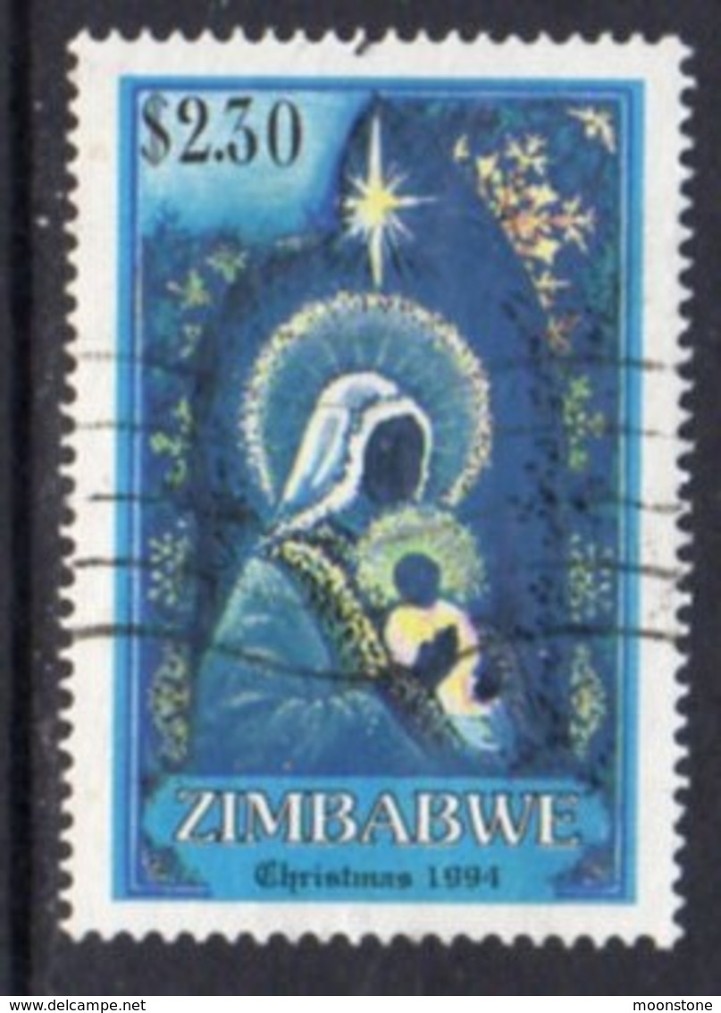 Zimbabwe 1994 Christmas $2.30c Value, Used, SG 887 (BA2) - Zimbabwe (1980-...)