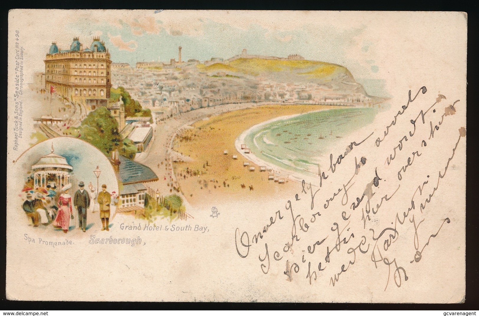 SCARBOROUGH  LITHO - GRAND HOTEL & SOUTH BAY - Scarborough