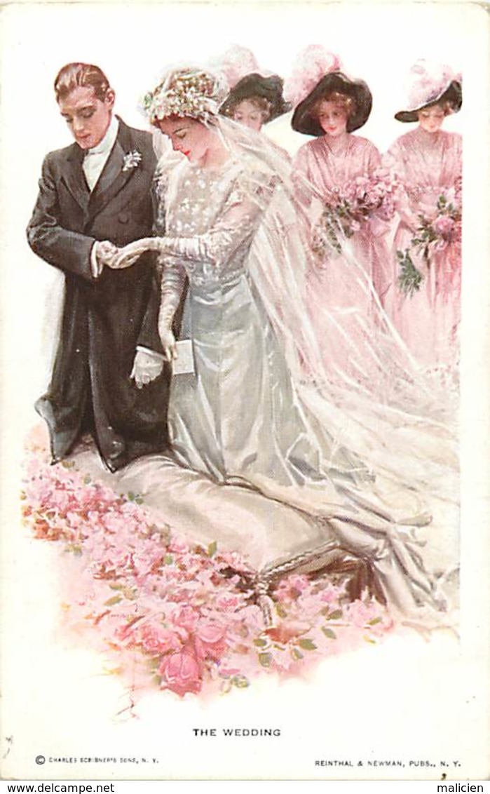 -ref-B46- Illustrateurs - Illustrateur - The Wedding - Le Mariage - Mariés - N° 188 - Couples - Carte Bon Etat - - 1900-1949
